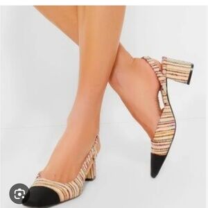 Tuckernuck Multi Tweed Tinsley Slungback Heels Numerous Sizes